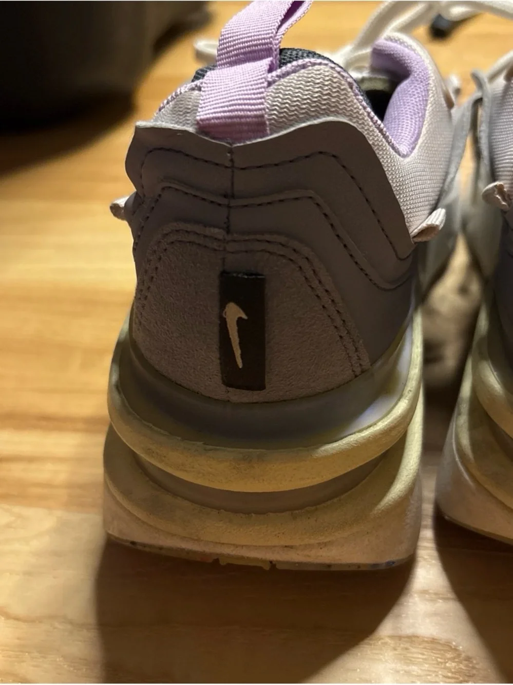 Nike Women's Sneakers in Cream, Lavender & Gray